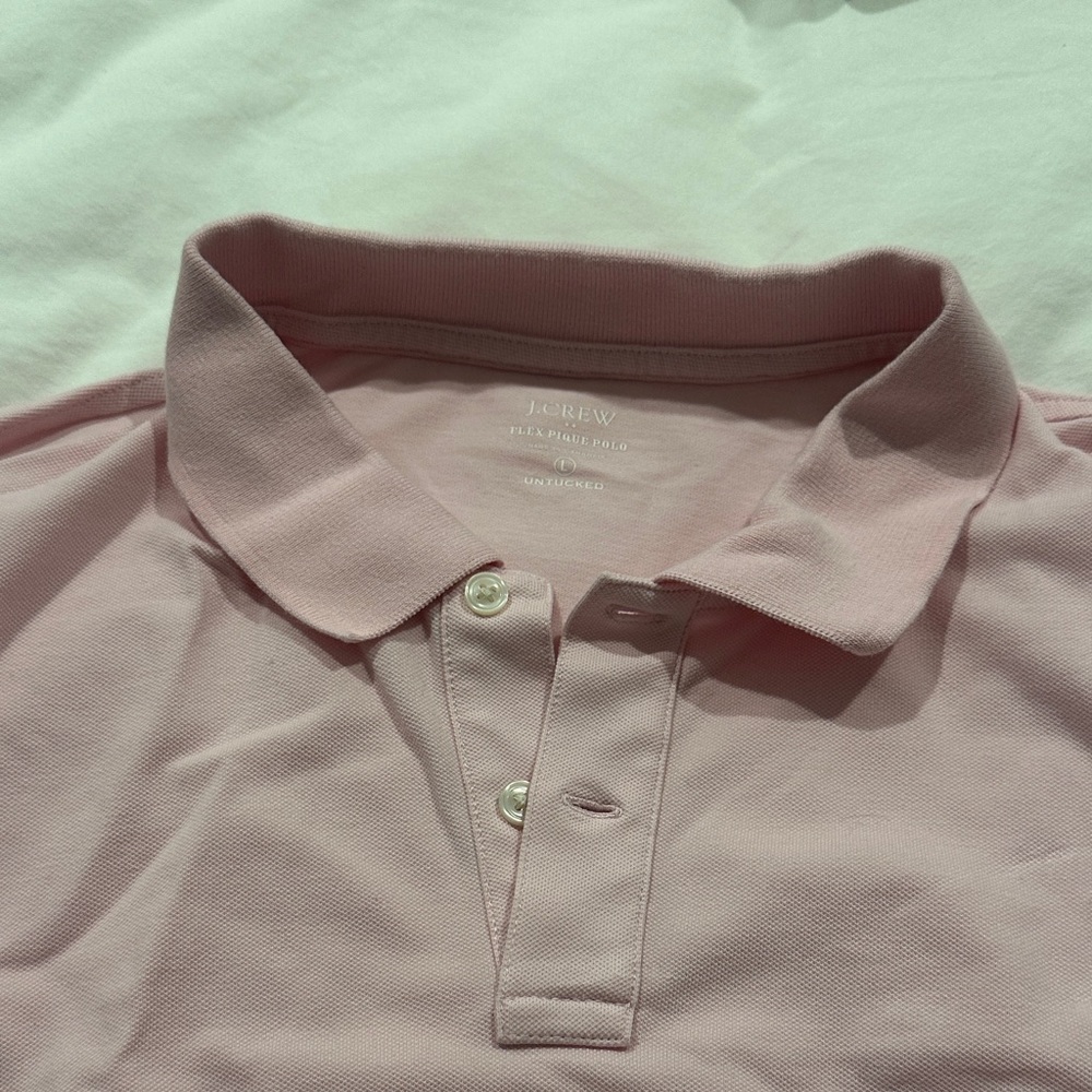J. Crew Men's Soft Pink Polo